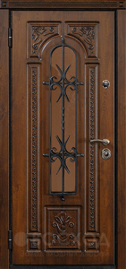 Фото  Стальная дверь Дверь с ковкой №7 с отделкой МДФ ПВХ