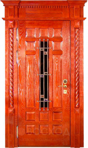 Фото стальная дверь Парадная дверь №17 с отделкой Массив дуба