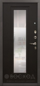 Фото  Стальная дверь С зеркалом и терморазрывом №99 с отделкой МДФ Шпон