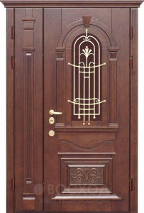 Фото стальная дверь Парадная дверь №372 с отделкой Массив дуба