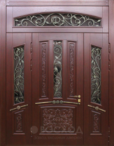 Фото стальная дверь Парадная дверь №328 с отделкой Массив дуба