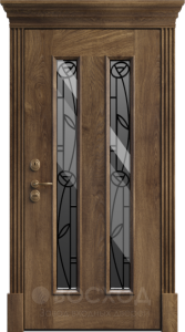 Фото стальная дверь Дверь с терморазрывом и стеклопакетом №2 с отделкой МДФ ПВХ