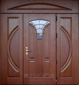 Фото стальная дверь Парадная дверь №16 с отделкой Массив дуба