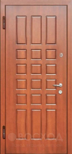 Фото  Стальная дверь МДФ №16 с отделкой Массив дуба