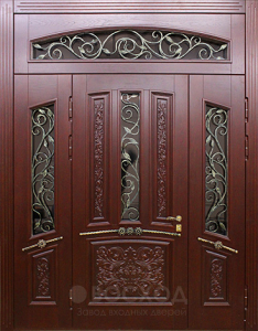 Фото стальная дверь Парадная дверь №39 с отделкой Массив дуба