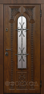 Фото стальная дверь Элитная дверь №22 с отделкой Массив дуба