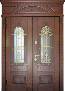 Фото стальная дверь Парадная дверь №99 с отделкой Массив дуба