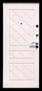 Фото  Стальная дверь Порошок №27 с отделкой МДФ Шпон
