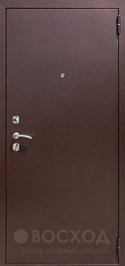 Фото стальная дверь С зеркалом и терморазрывом №98 с отделкой МДФ Шпон