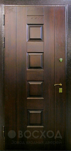 Фото  Стальная дверь Порошок №5 с отделкой МДФ Шпон