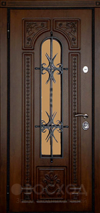 Фото  Стальная дверь Дверь с ковкой №13 с отделкой МДФ ПВХ