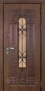 Фото стальная дверь Парадная дверь №412 с отделкой Массив дуба