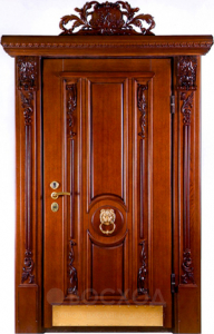 Фото стальная дверь Парадная дверь №40 с отделкой Массив дуба