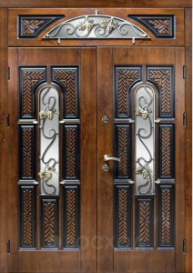 Фото стальная дверь Парадная дверь №379 с отделкой Массив дуба
