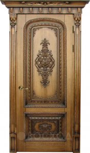 Фото стальная дверь Элитная дверь №17 с отделкой Массив дуба