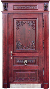 Фото стальная дверь Элитная дверь №13 с отделкой Массив дуба