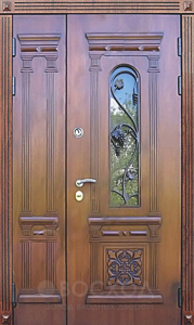 Фото стальная дверь Парадная дверь №113 с отделкой Массив дуба