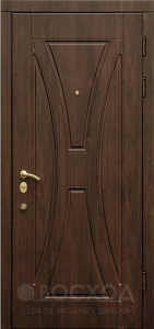 Фото стальная дверь Трёхконтурная дверь с зеркалом №14 с отделкой МДФ ПВХ