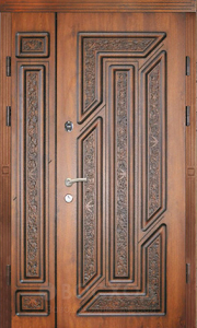 Фото стальная дверь Парадная дверь №95 с отделкой Массив дуба