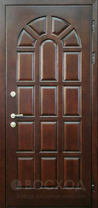 Фото стальная дверь Трёхконтурная дверь с зеркалом №3 с отделкой Порошковое напыление