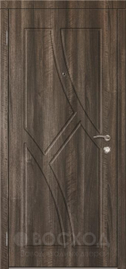 Фото  Стальная дверь МДФ №77 с отделкой Массив дуба
