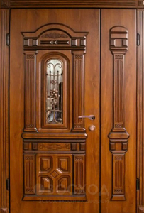 Фото стальная дверь Парадная дверь №74 с отделкой Массив дуба