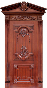 Фото стальная дверь Парадная дверь №24 с отделкой Массив дуба