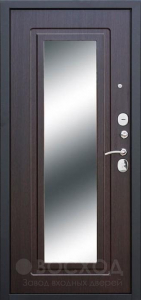 Фото  Стальная дверь С зеркалом №2 с отделкой МДФ Шпон