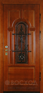 Фото стальная дверь Элитная дверь №27 с отделкой Массив дуба